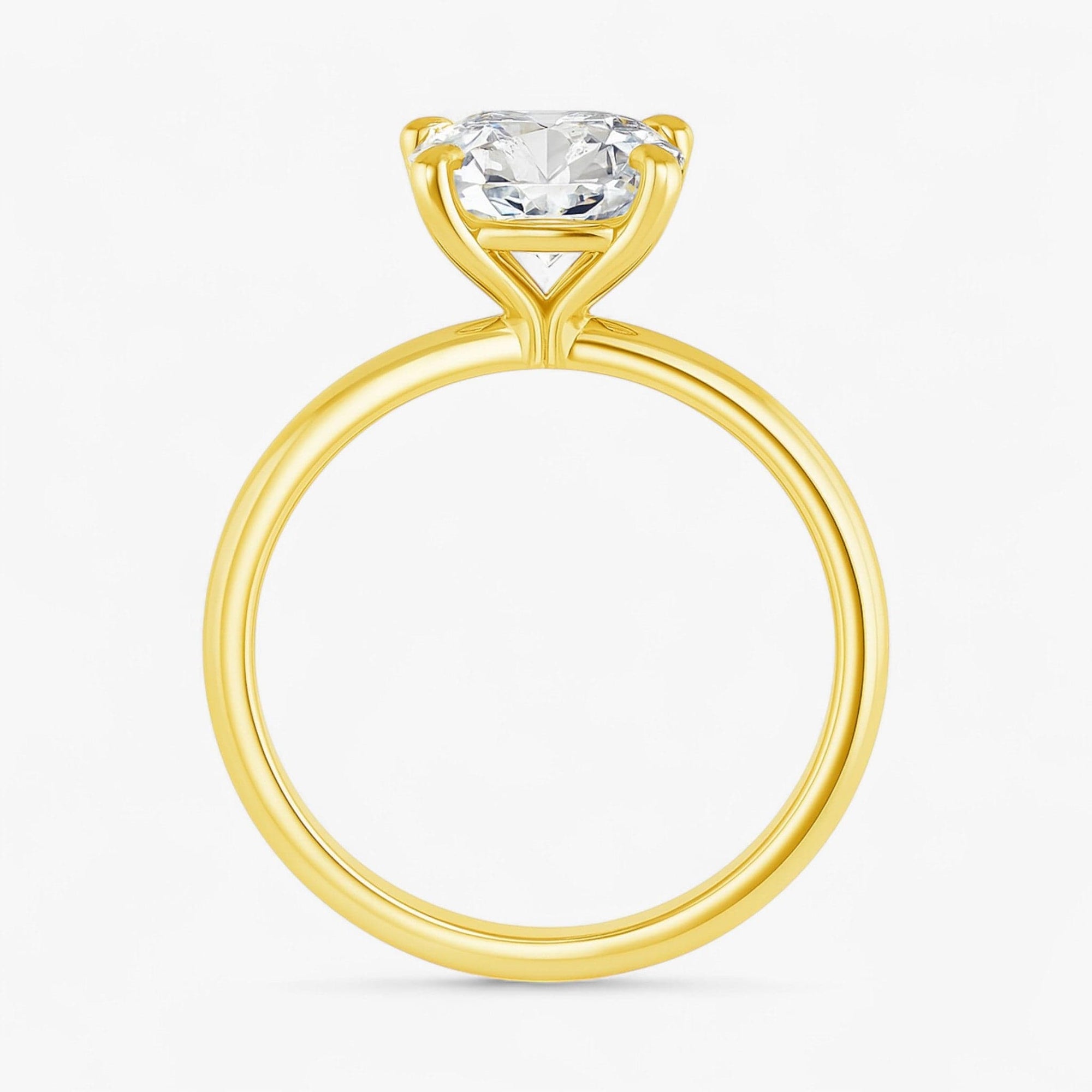 The Timeless Solitaire Engagement Ring | Cushion