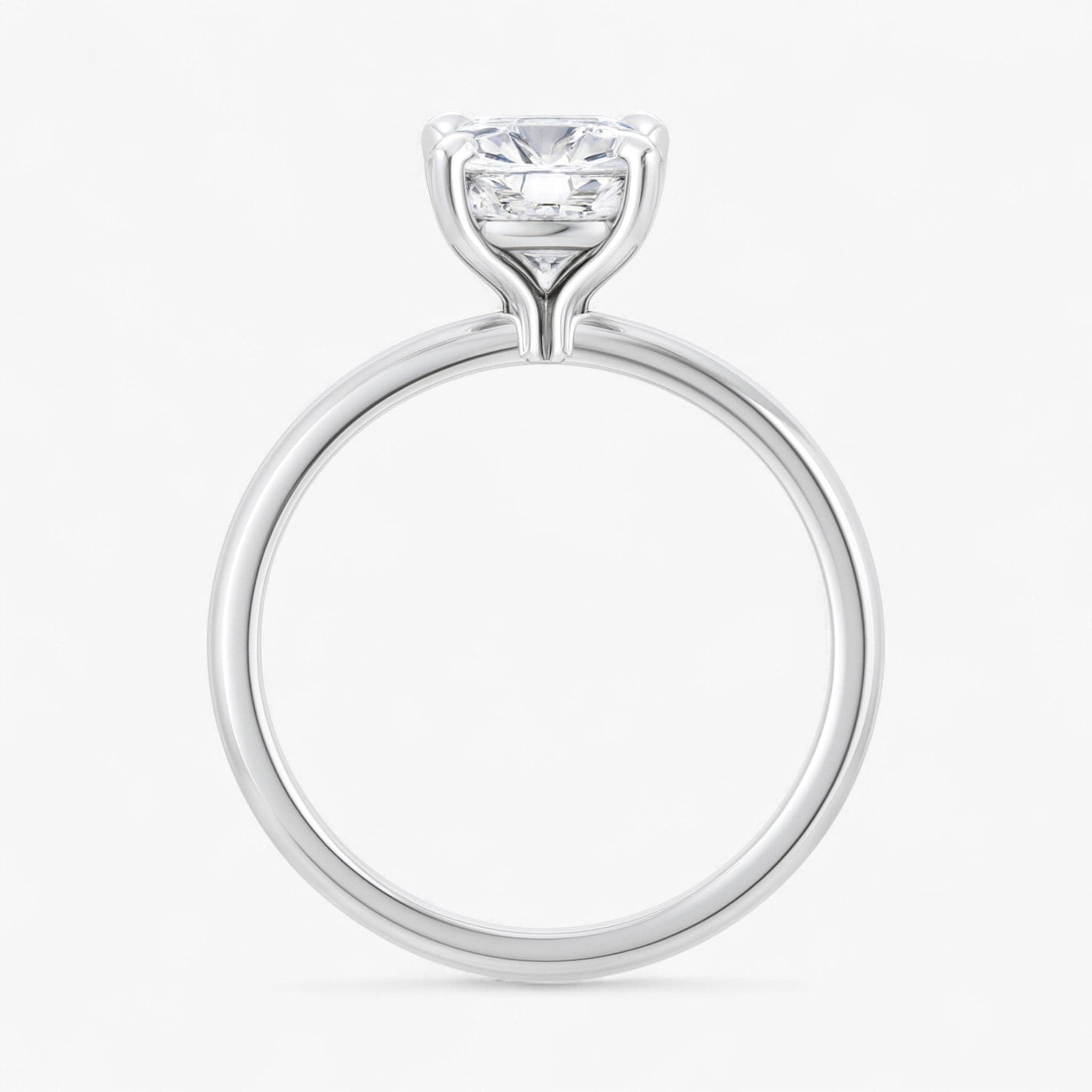 The Timeless Solitaire Engagement Ring | Cushion