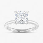 The Timeless Solitaire Engagement Ring | Cushion