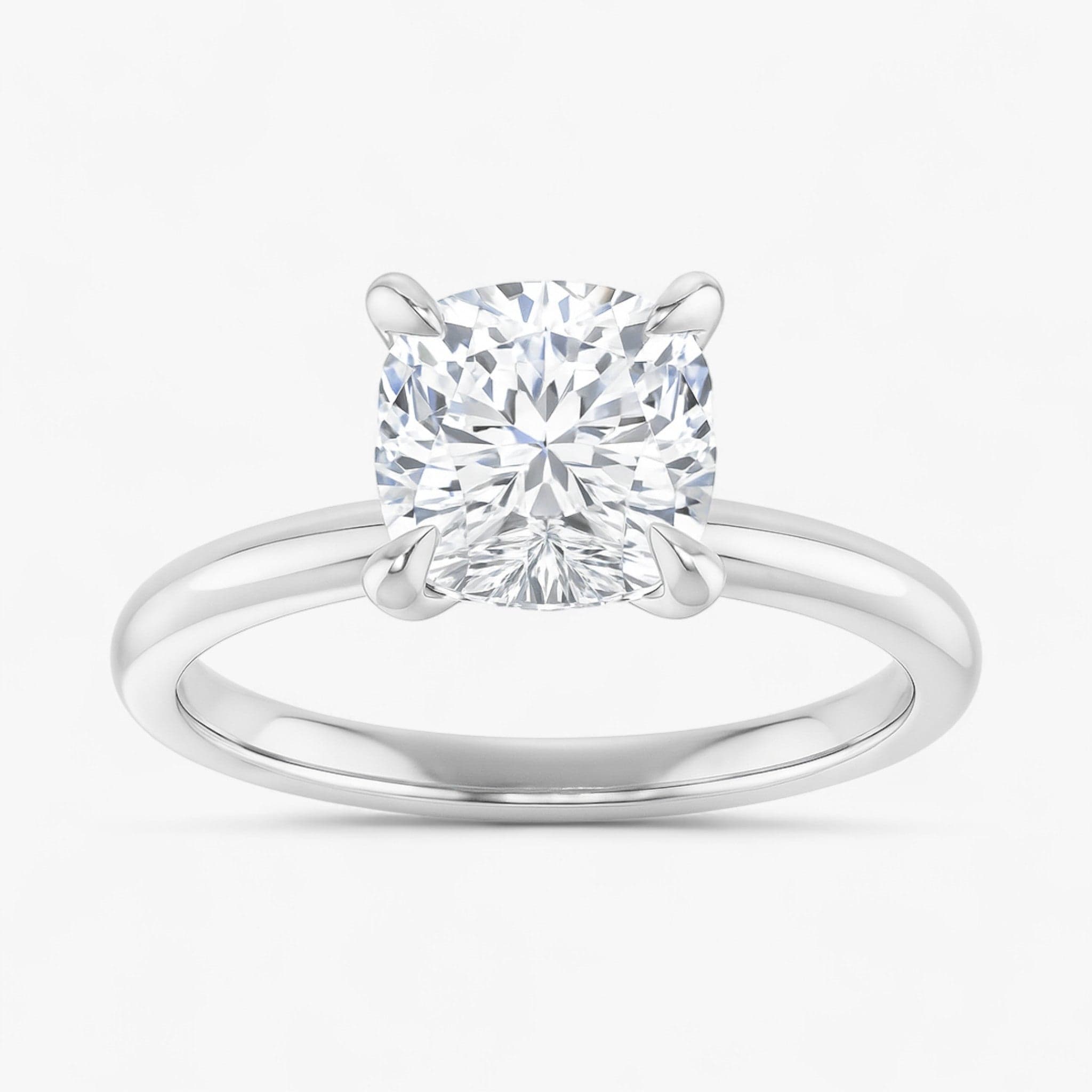 The Timeless Solitaire Engagement Ring | Cushion