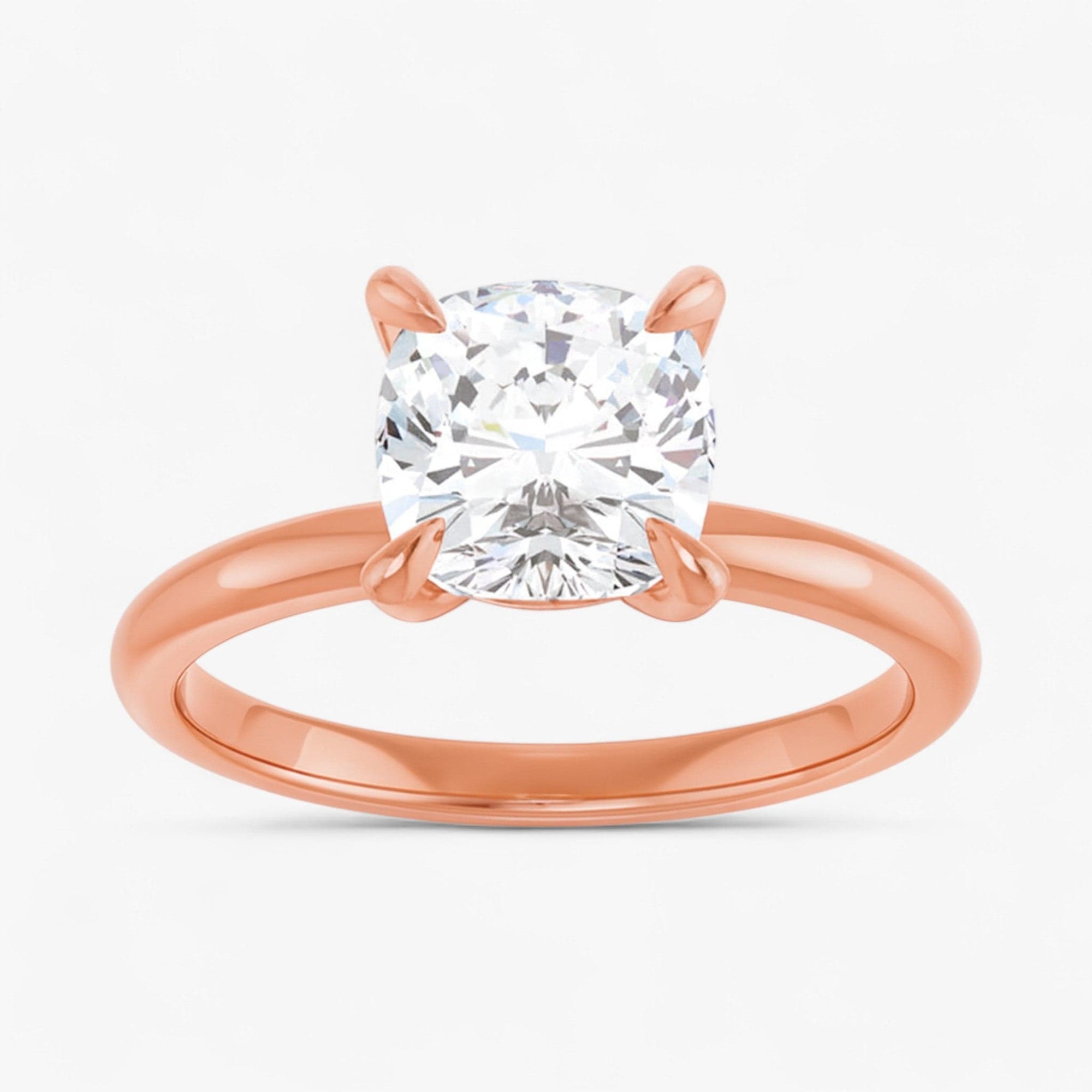 The Timeless Solitaire Engagement Ring | Cushion