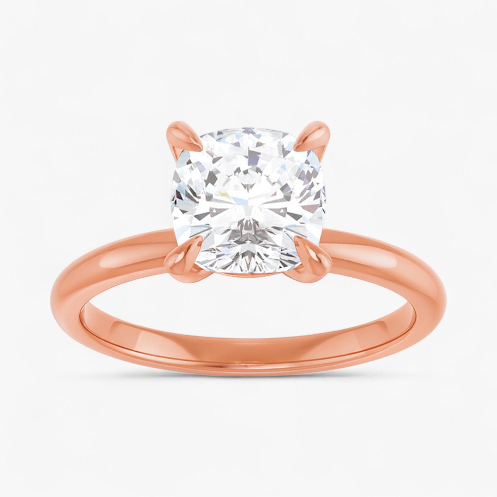 The Timeless Solitaire Engagement Ring | Cushion