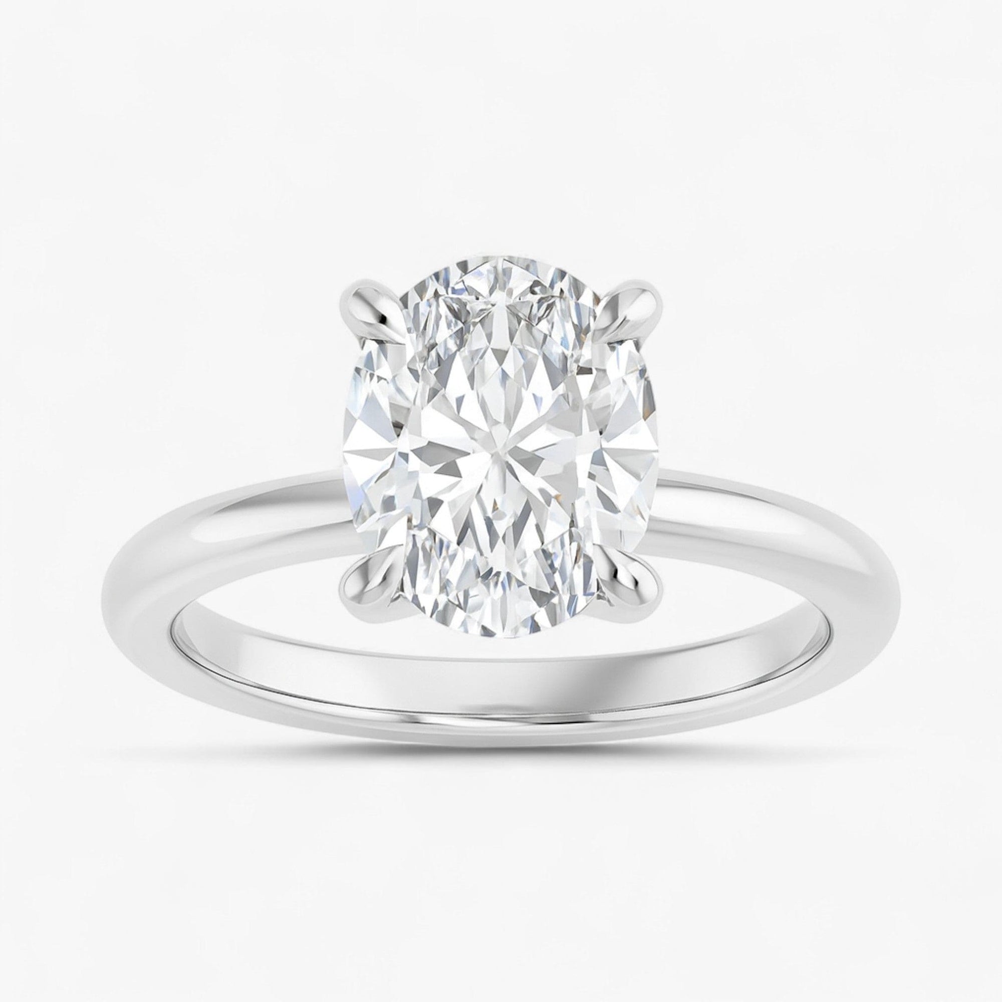 The Timeless Solitaire Engagement Ring | Oval