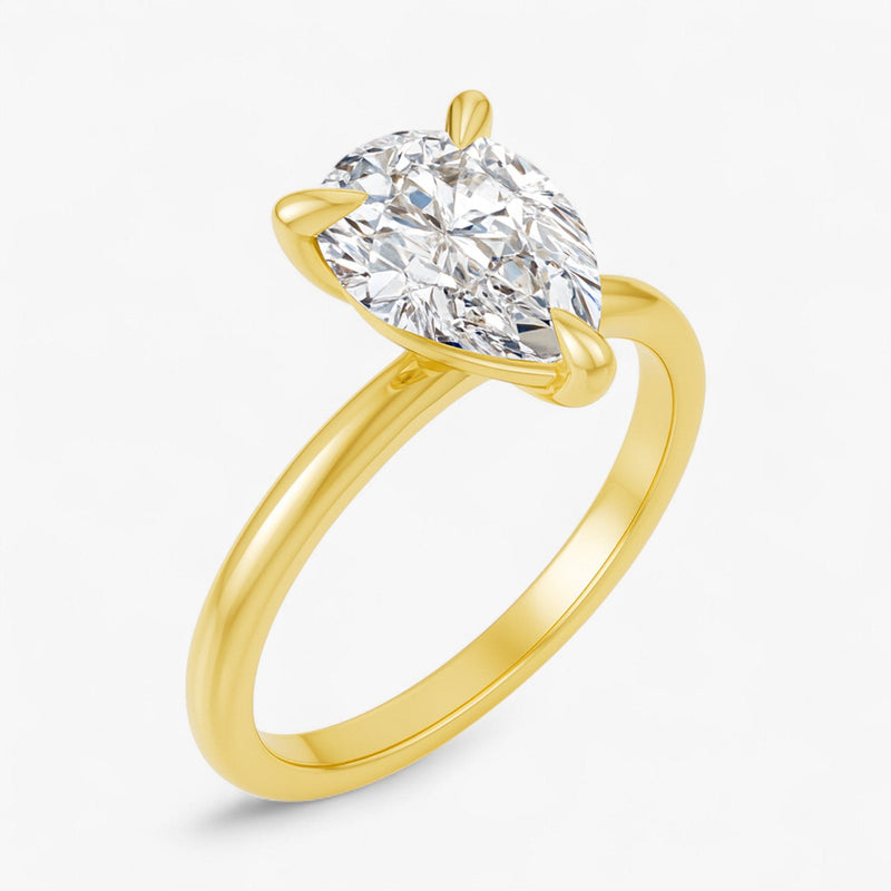 The Timeless Solitaire Engagement Ring | Pear