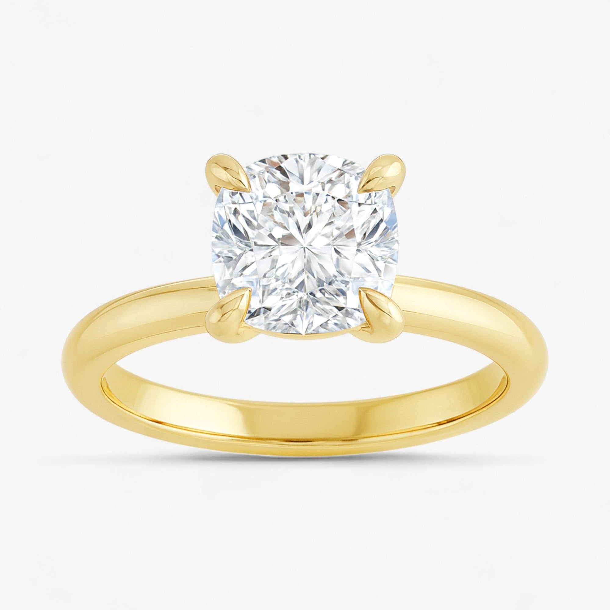 The Timeless Solitaire Engagement Ring | Cushion