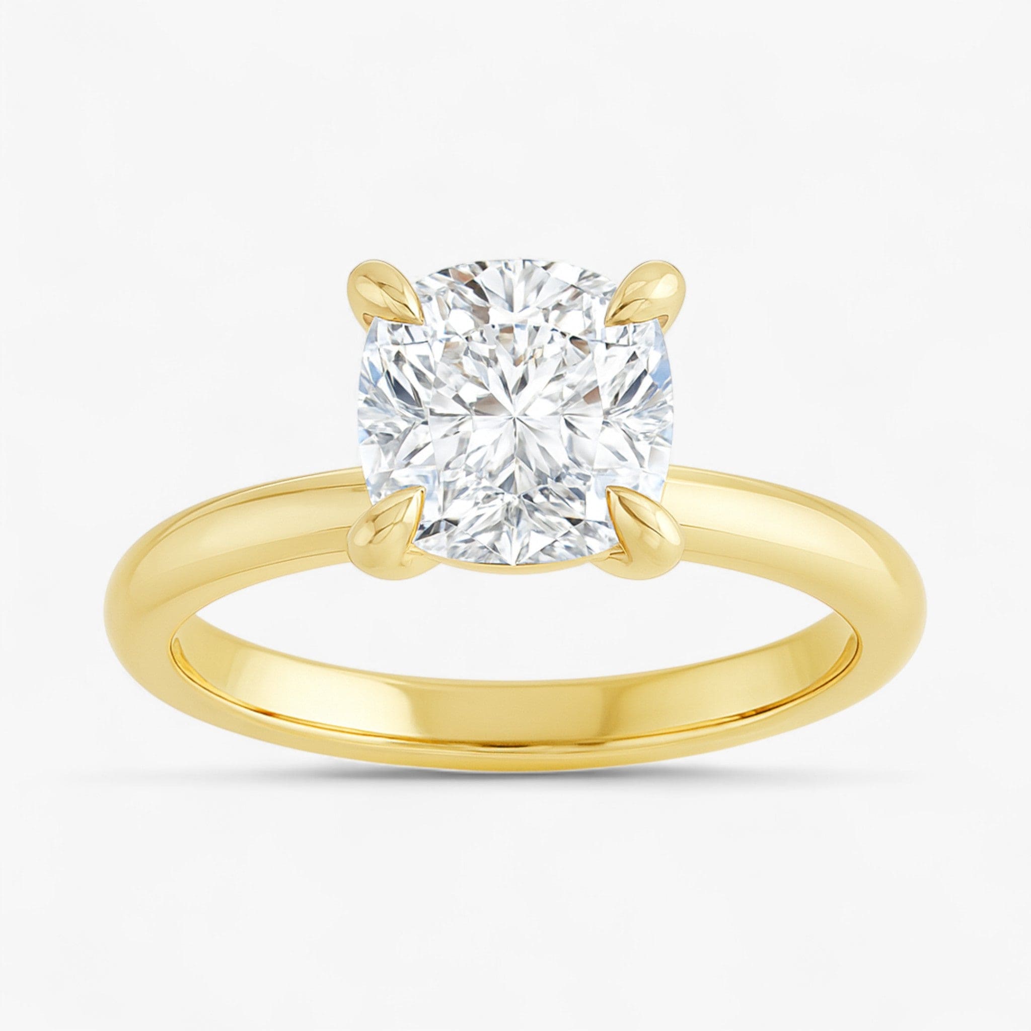 The Timeless Solitaire Engagement Ring | Cushion