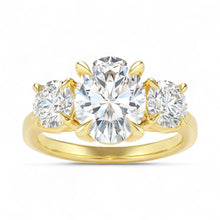 The Signature 3-Stone Engagement Ring | Oval