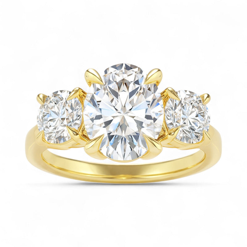 The Signature 3-Stone Engagement Ring | Oval