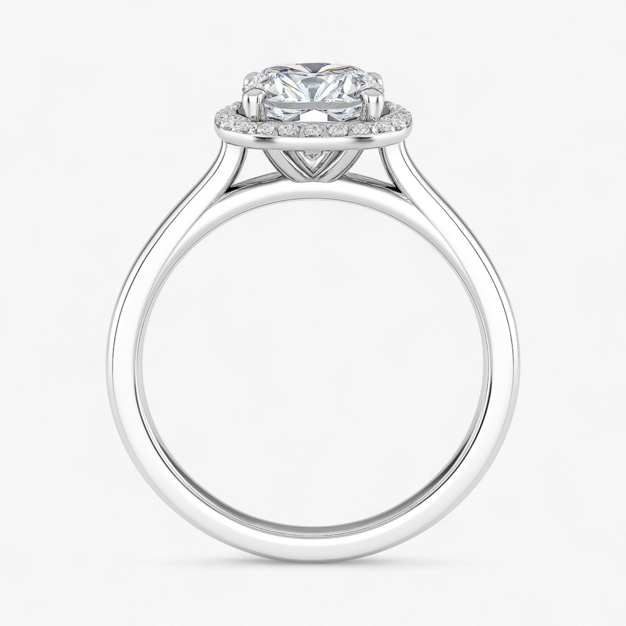 The Classic Halo Engagement Ring | Cushion