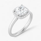The Classic Halo Engagement Ring | Cushion
