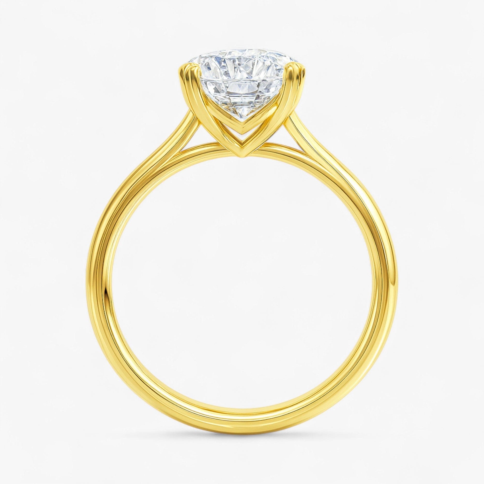 The Double Claw Solitaire Engagement Ring | Cushion