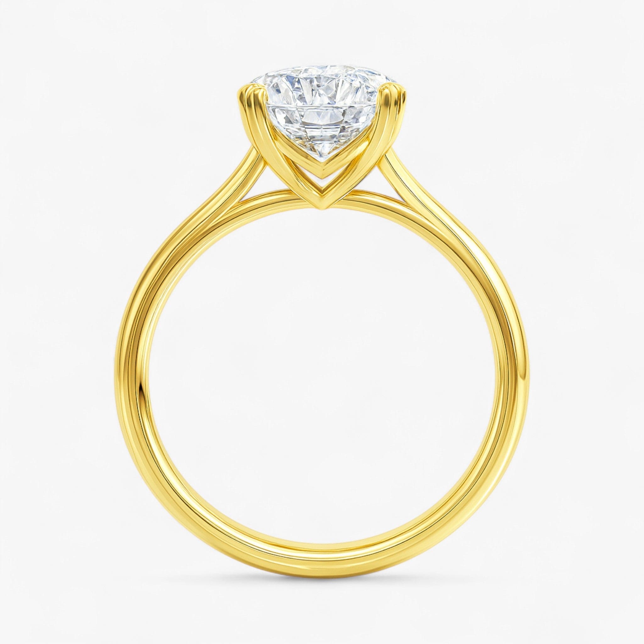 The Double Claw Solitaire Engagement Ring | Cushion