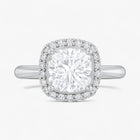 The Classic Halo Engagement Ring | Cushion