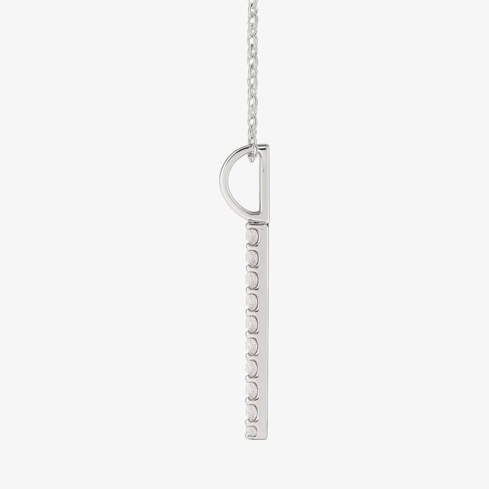 The Classic Vertical Bar Diamond Neckalce