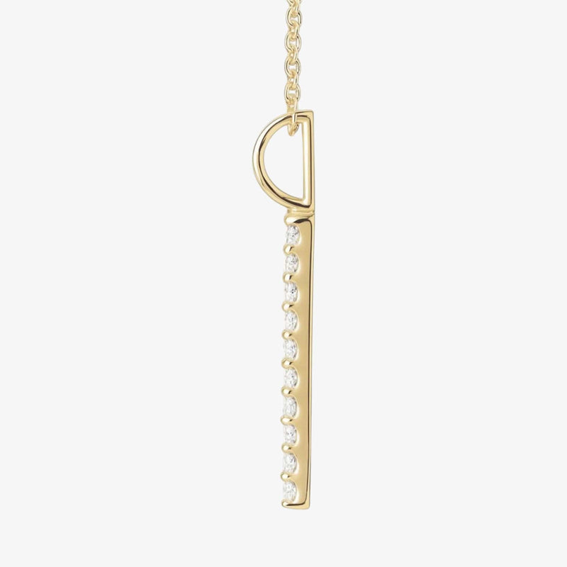 The Classic Vertical Bar Diamond Neckalce