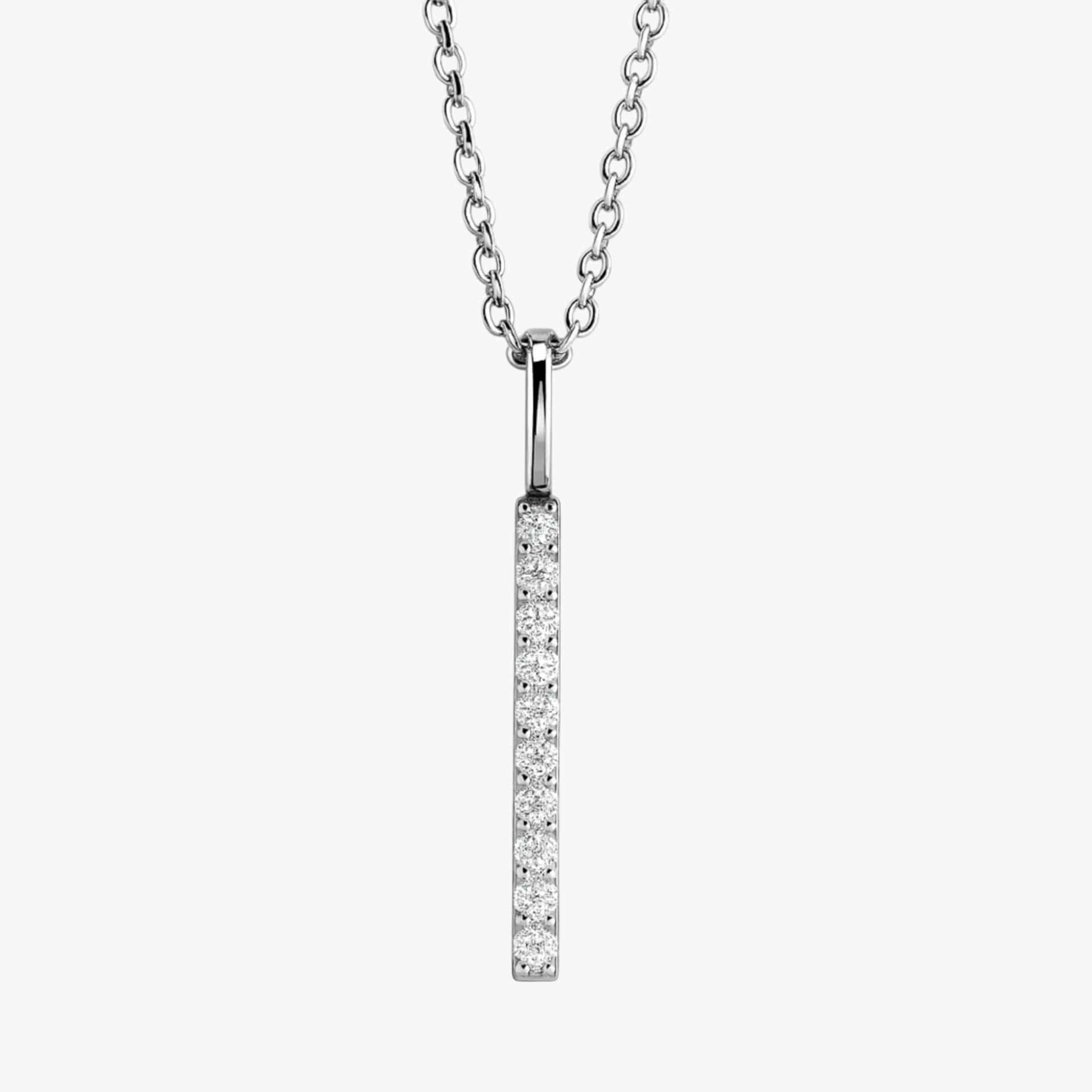 The Classic Vertical Bar Diamond Neckalce