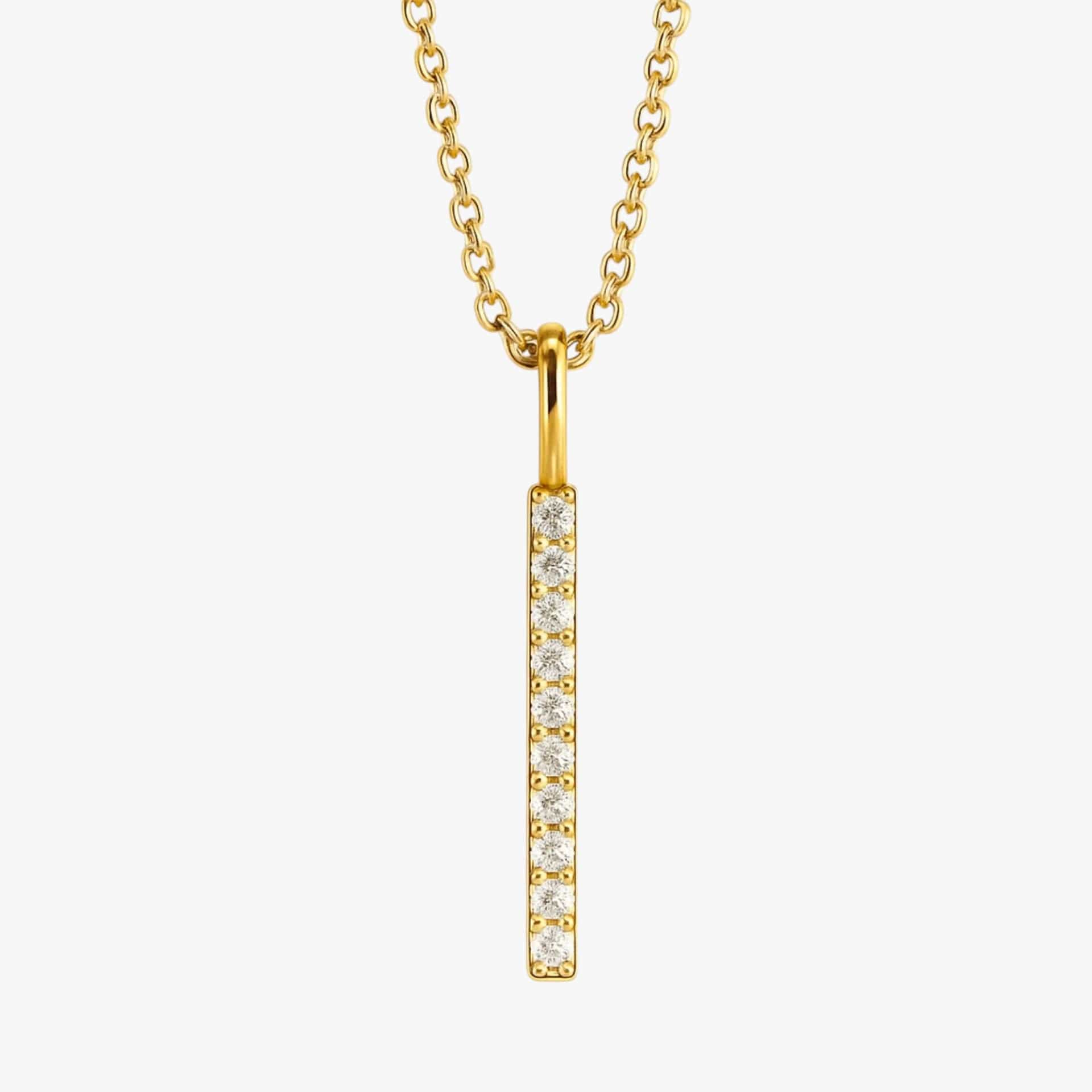 The Classic Vertical Bar Diamond Neckalce