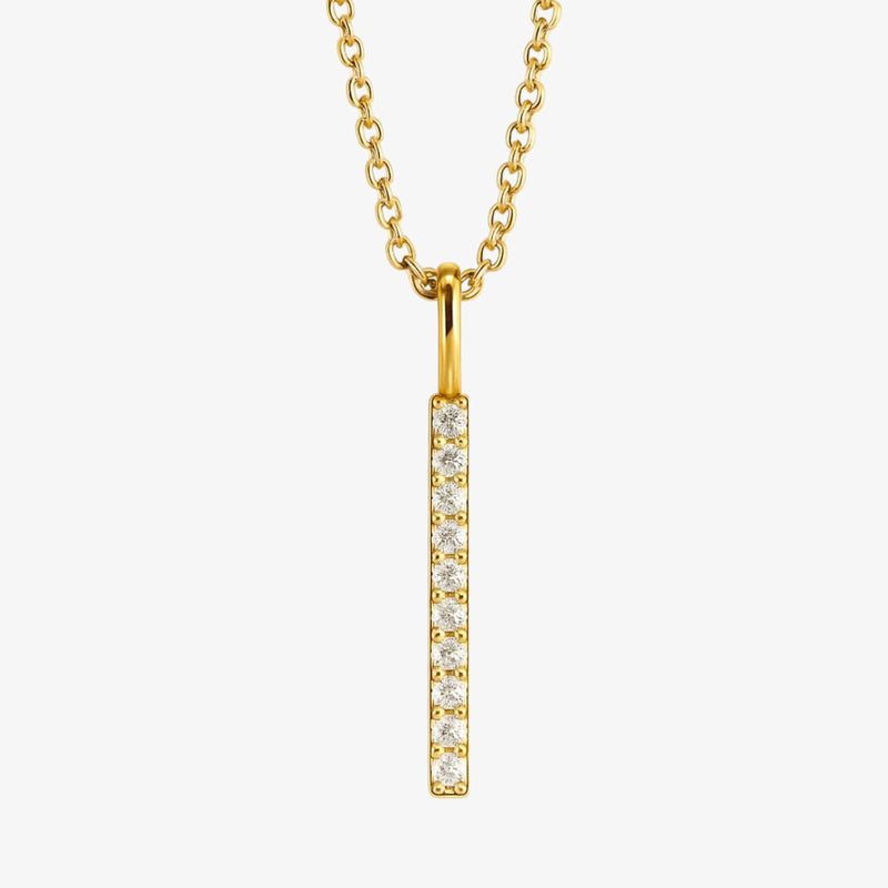 The Classic Vertical Bar Diamond Neckalce