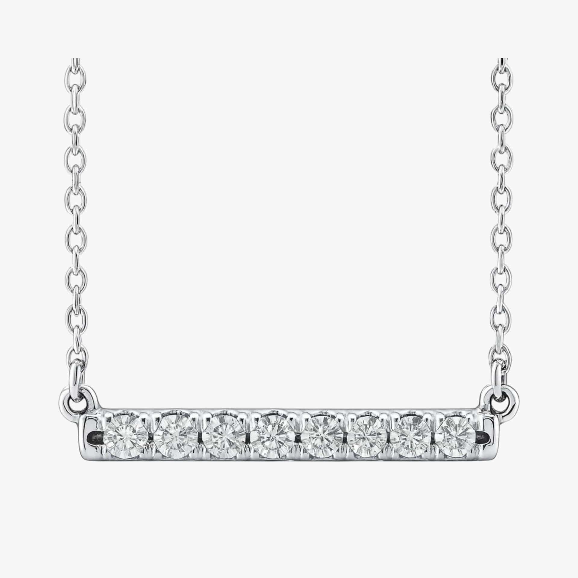 The Classic Diamond Bar Necklace