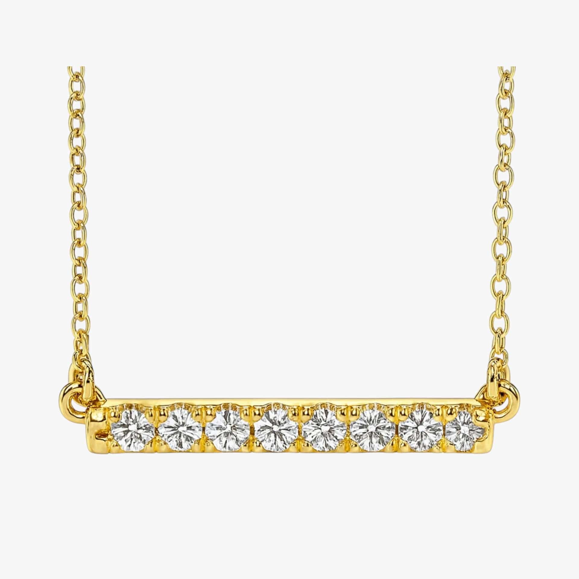 The Classic Diamond Bar Necklace
