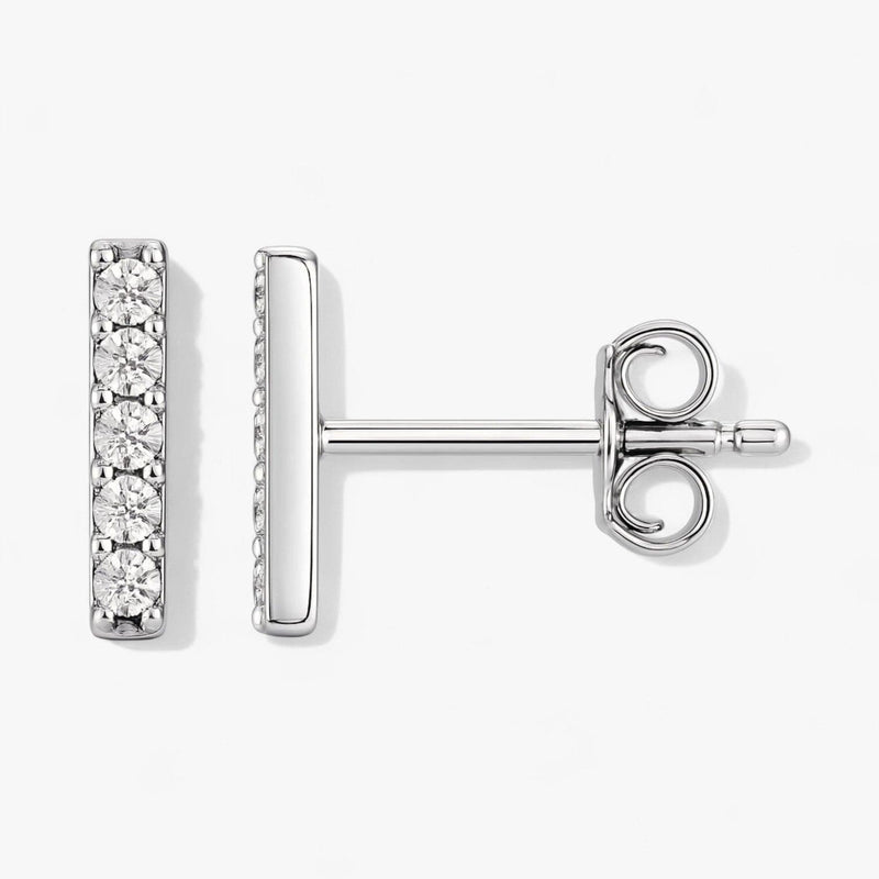 The Pave Bar Earrings