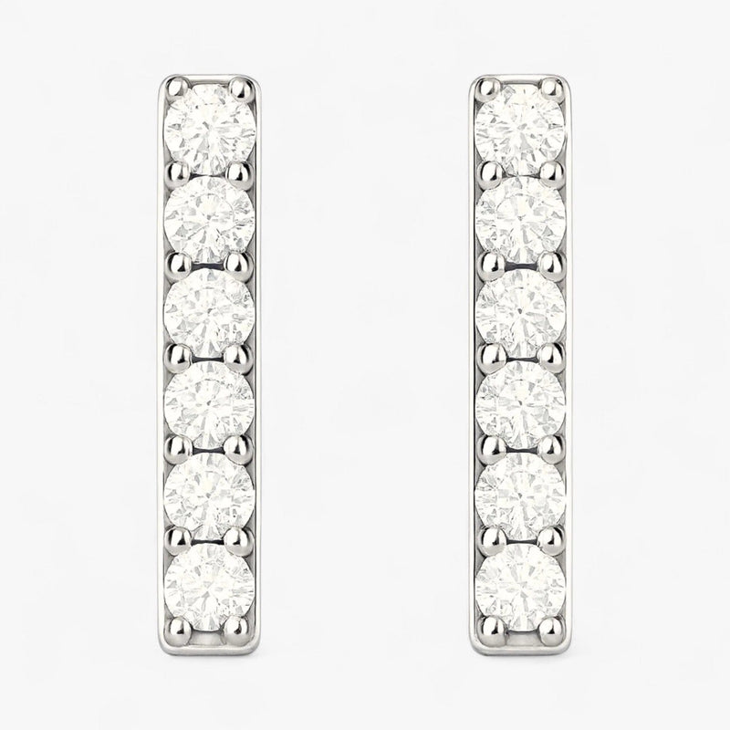 The Pave Bar Earrings