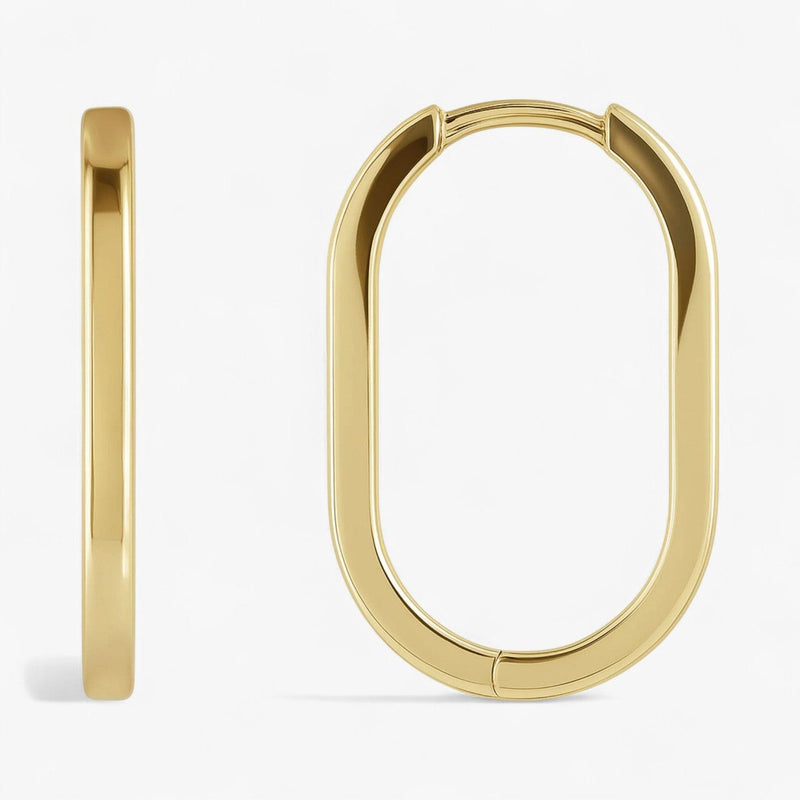 The Oval Hoop Earrings
