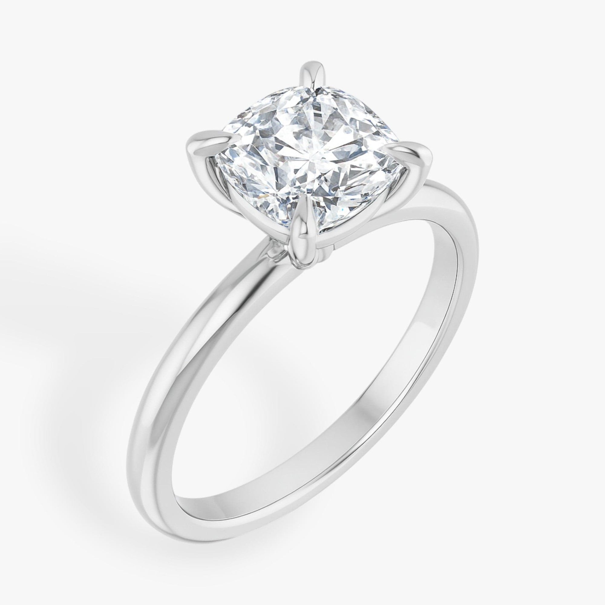 The Timeless Solitaire Engagement Ring | Cushion