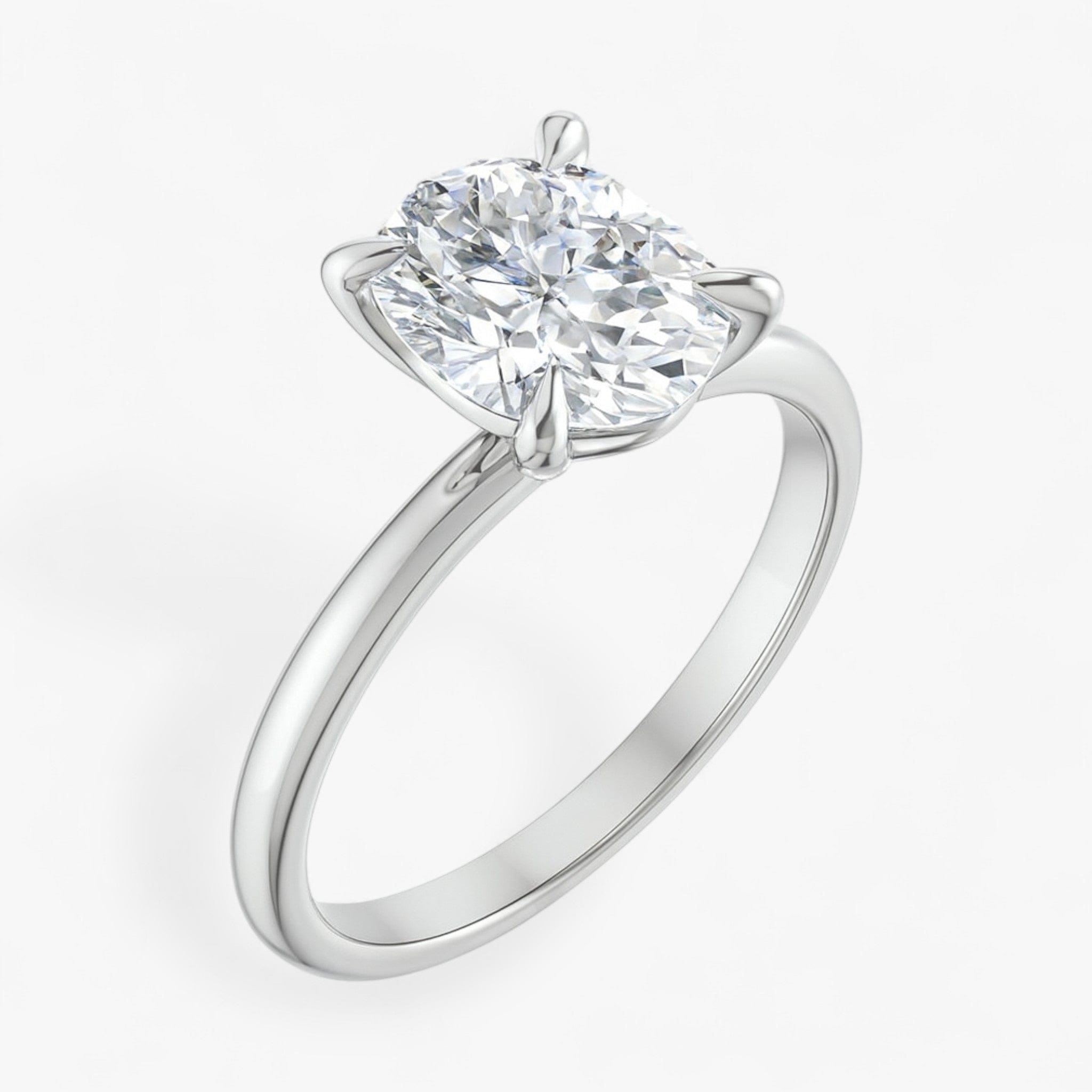 The Timeless Solitaire Engagement Ring | Oval