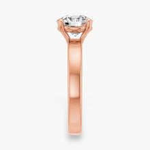 The Cigar Band Solitaire Engagement Ring | Round