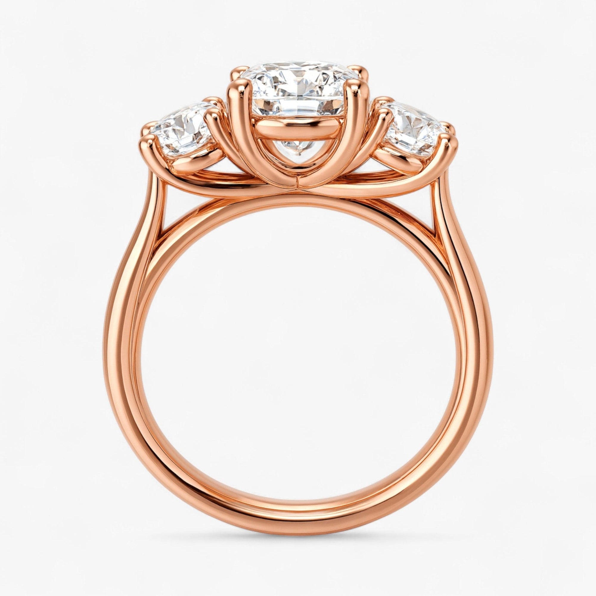 The Classic 3-Stone Engagement Ring | Cushion
