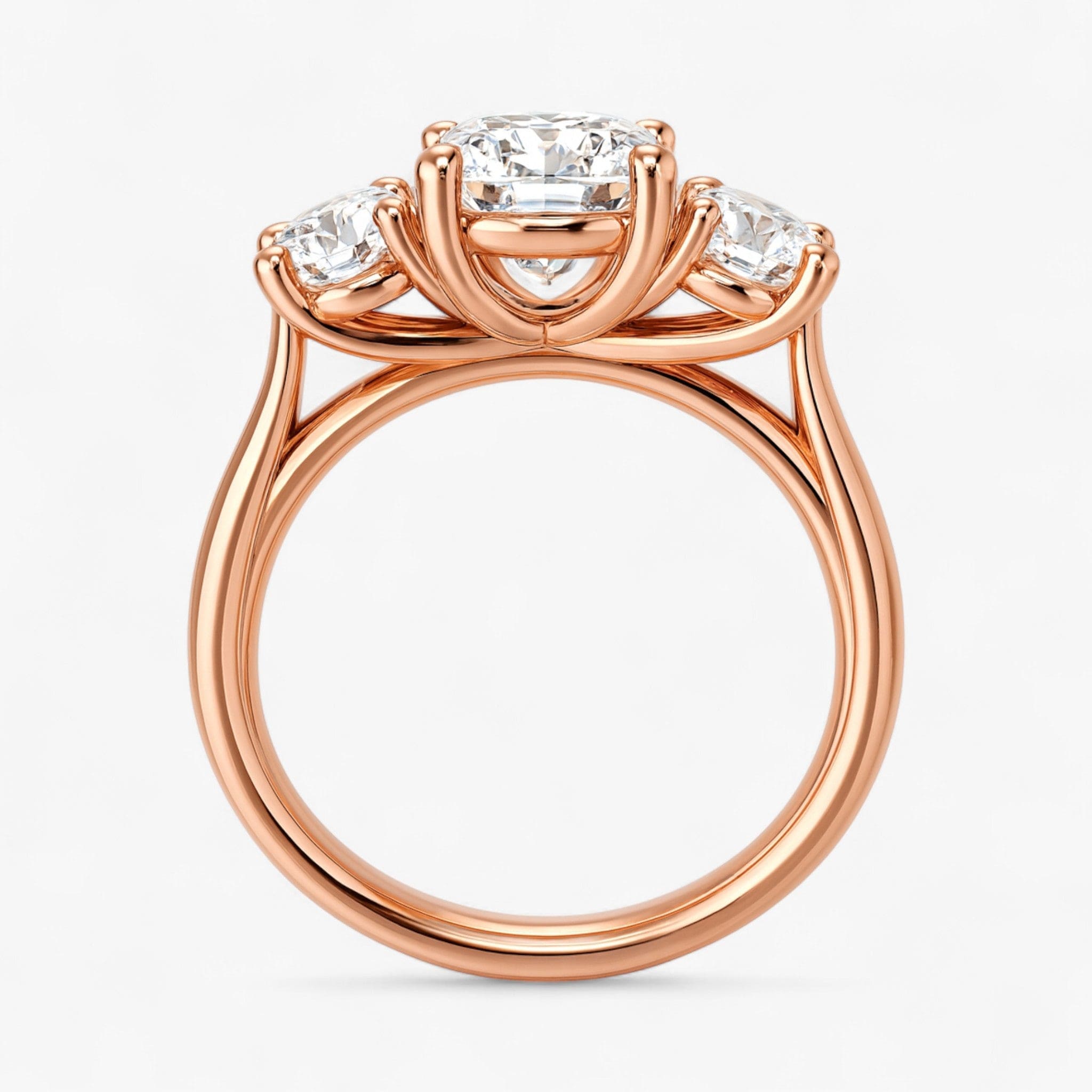 The Classic 3-Stone Engagement Ring | Cushion