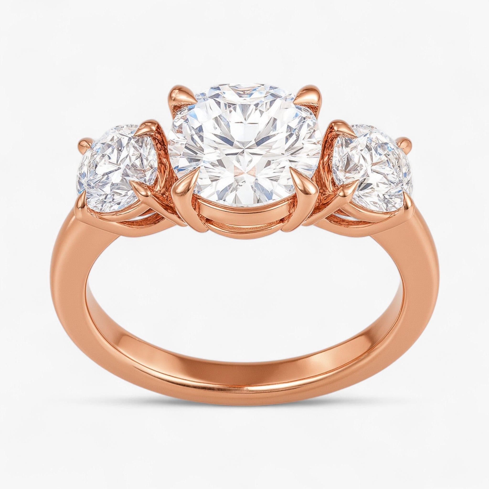 The Signature 3-Stone Engagement Ring | Round